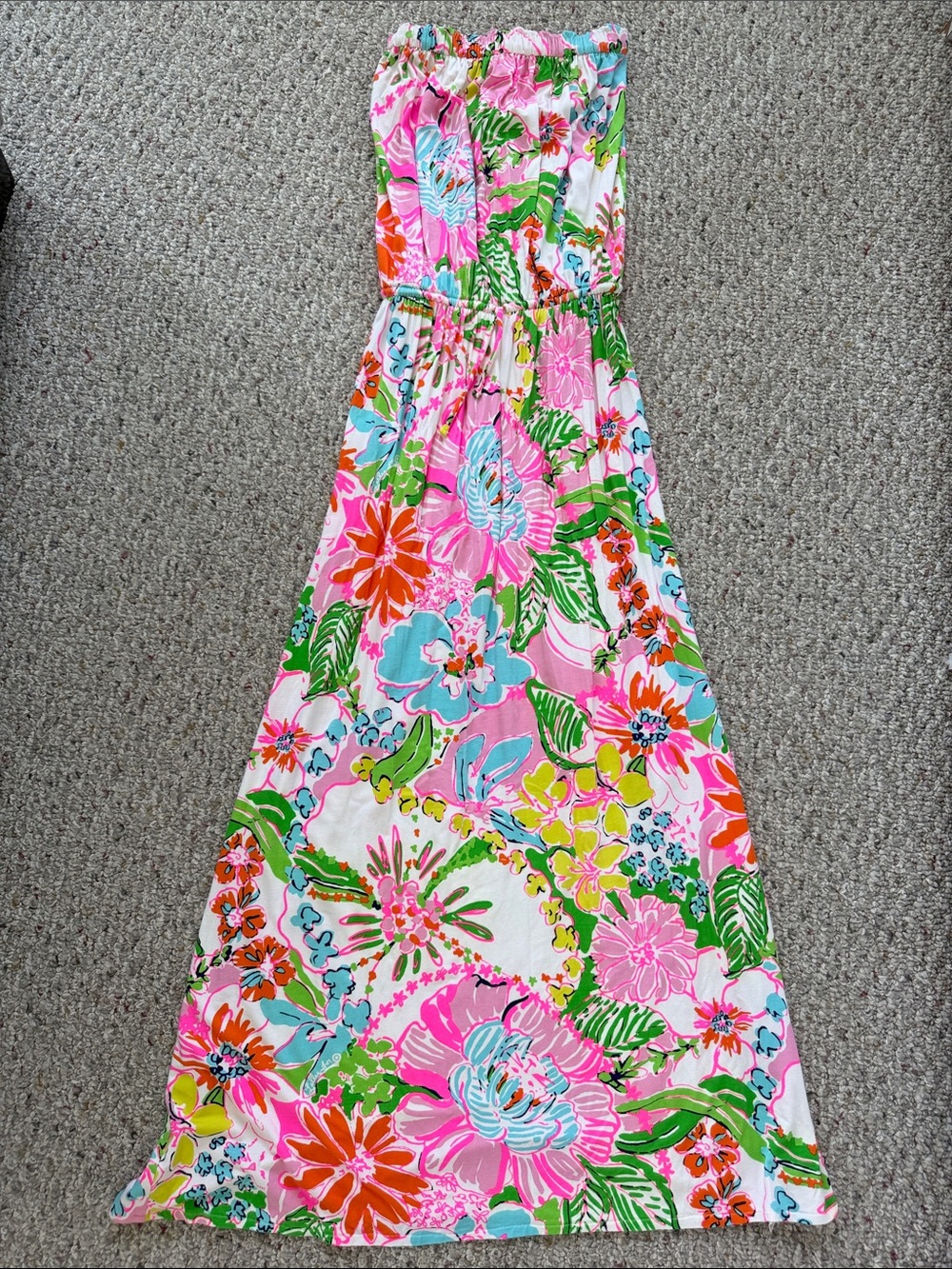 Lilly Pulitzer for target Floral Strapless Maxi Dress - Pink Multi